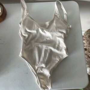 Michael Kors size 8 off-white bathing suit